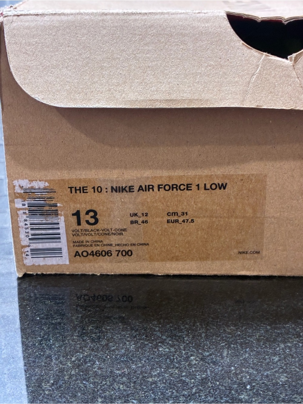 Nike x Off-White Air Force 1 Low Volt AO4606-700 Size 13 OG Box Extra Laces - Picture 16 of 16